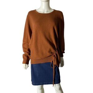 Weekend By Suzanne Betro Brown Pullover Sweater 1X/2X